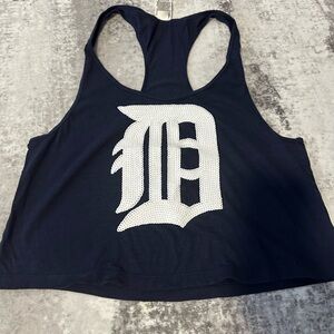 PINK Victoria's Secret Deep Blue Crop Top - Detroit Tigers
